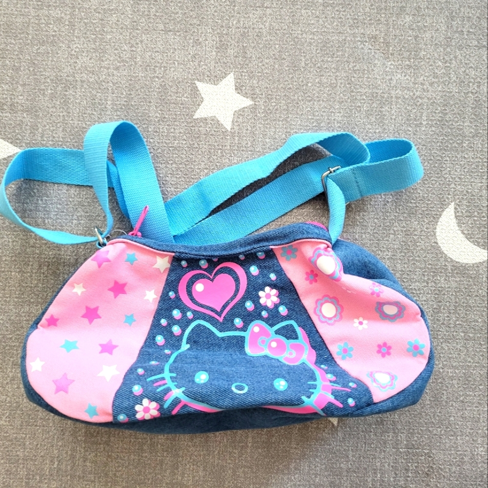 Hello Kitty Denim Shoulder Bag